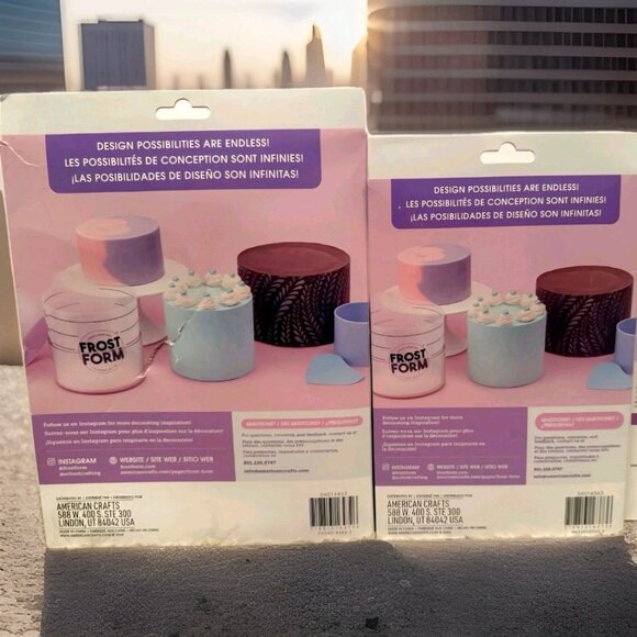 (Lot 2) Frost Form Cake Starter Kit 6" & 8" Round Starter Set –Cake Decorating - Picture 2 of 4